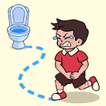 Toilet Rush Pee Master VARY Mod Apk Unlimited Money