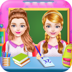 Twins Sisters Girls School Day 1.0.17 Mod Apk Unlimited Money