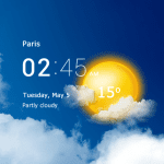 Transparent clock and weather 6.11.16 Mod Premium