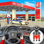 Gas Station Police Car Parking 1.6 Mod Apk Unlimited Money