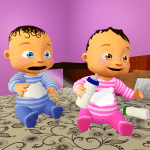 Real Twins Baby Simulator 3D 1.7 Mod Apk Unlimited Money