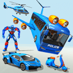 Flying Bus Robot Car Game 3d Mod Apk Unlimited Money