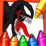 Venom Coloring Game Cartoon VARY Mod Apk Unlimited Money