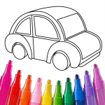 Car Coloring- Color by Number 1.1101 Mod Apk Unlimited Money