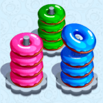 Donut Hoop Stack 3d Color Sort 1.2 Mod Apk Unlimited Money