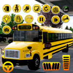 School Bus Driving Games 4 Mod Apk Unlimited Money